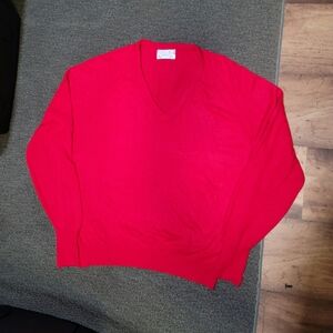 VTG Christian Dior Monsieur Orlon V-Neck Sweater Embroidered Logo USA Men's L